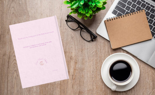 Pink Pearl Studio “Welcome” Scrapbook Journal